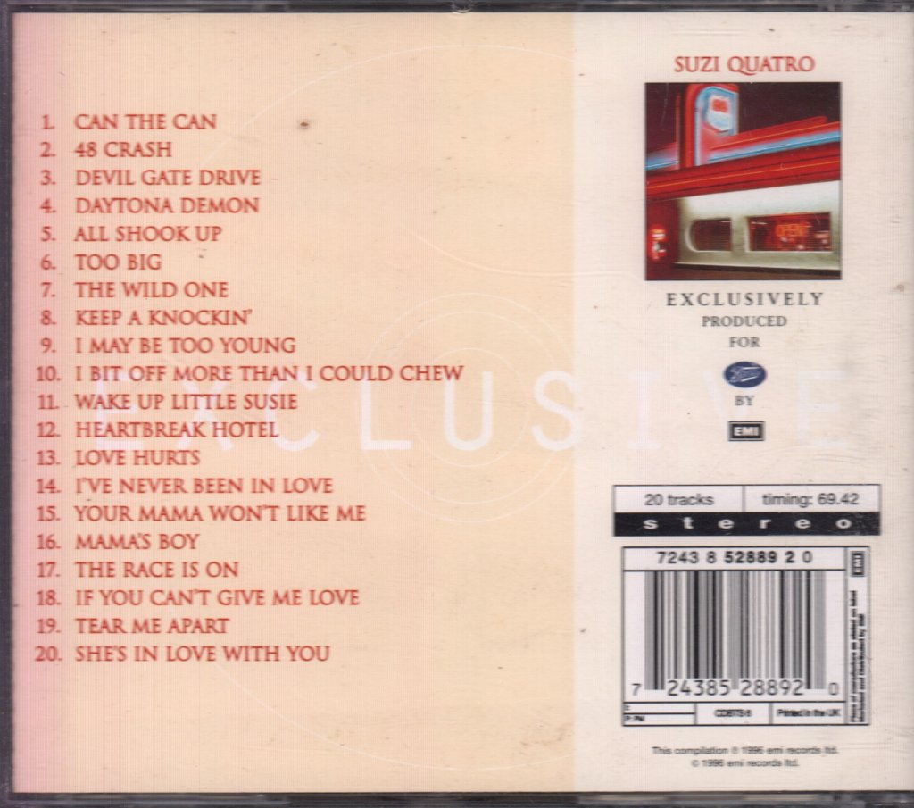 Suzi Quatro - 20 Classic Tracks - Cd
