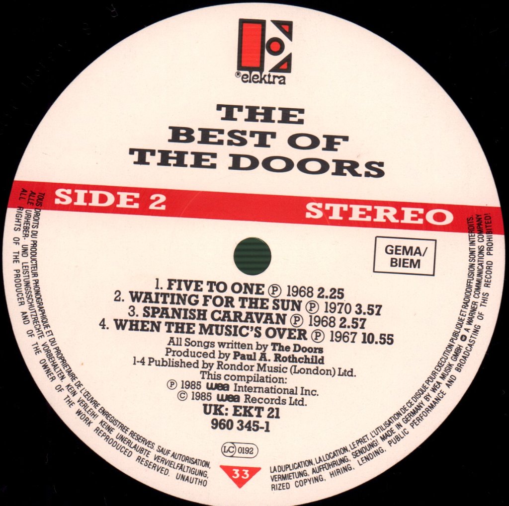 Doors - Best Of - Double Lp