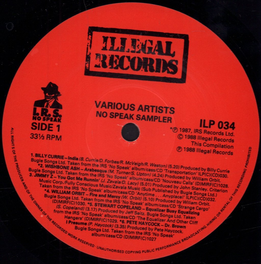Various Artists - No Speak Sampler - Lp