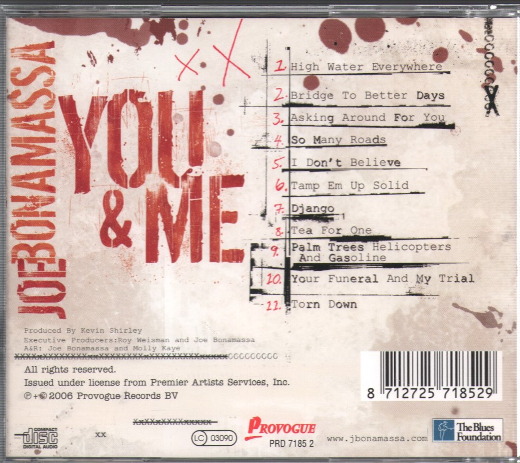 Joe Bonamassa - You & Me - Cd
