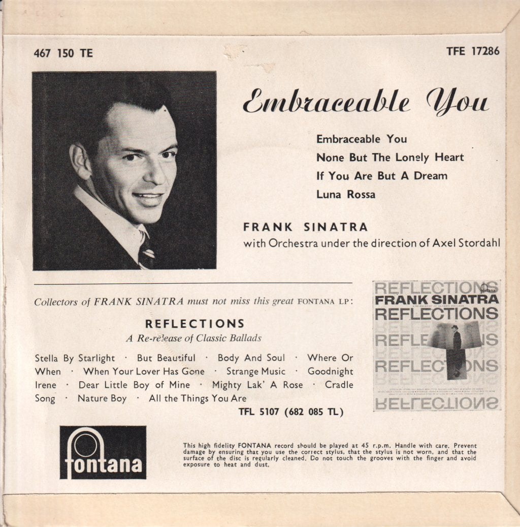 Frank Sinatra - Embraceable You - 7 Inch