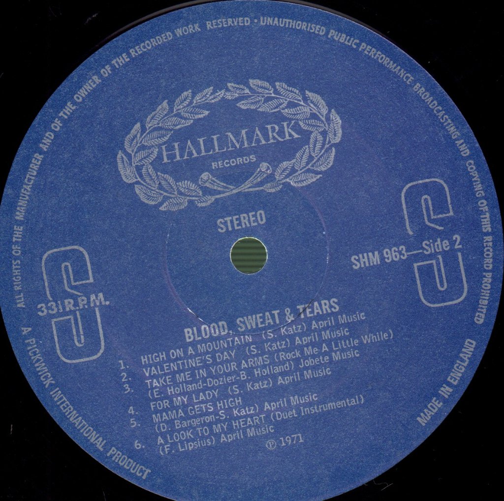 Blood, Sweat And Tears - Blood, Sweat & Tears - Lp