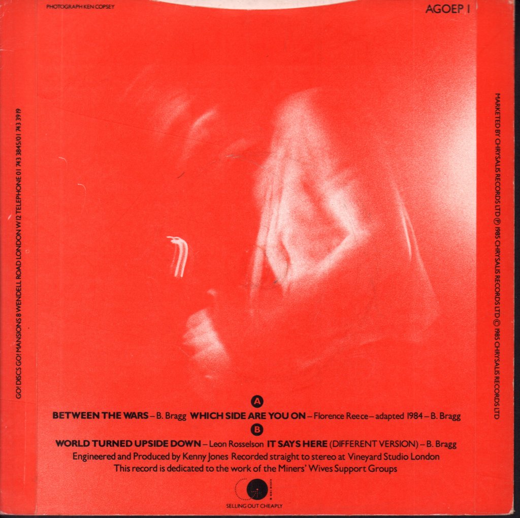 Billy Bragg - Between The Wars - 7 Inch