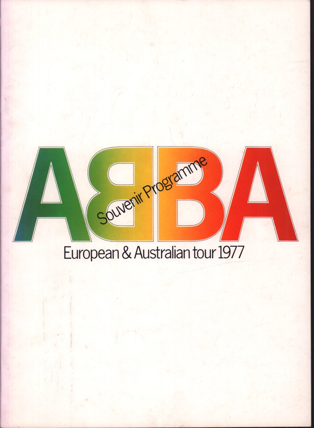ABBA - european & australian tour 1977 - Tour Programme