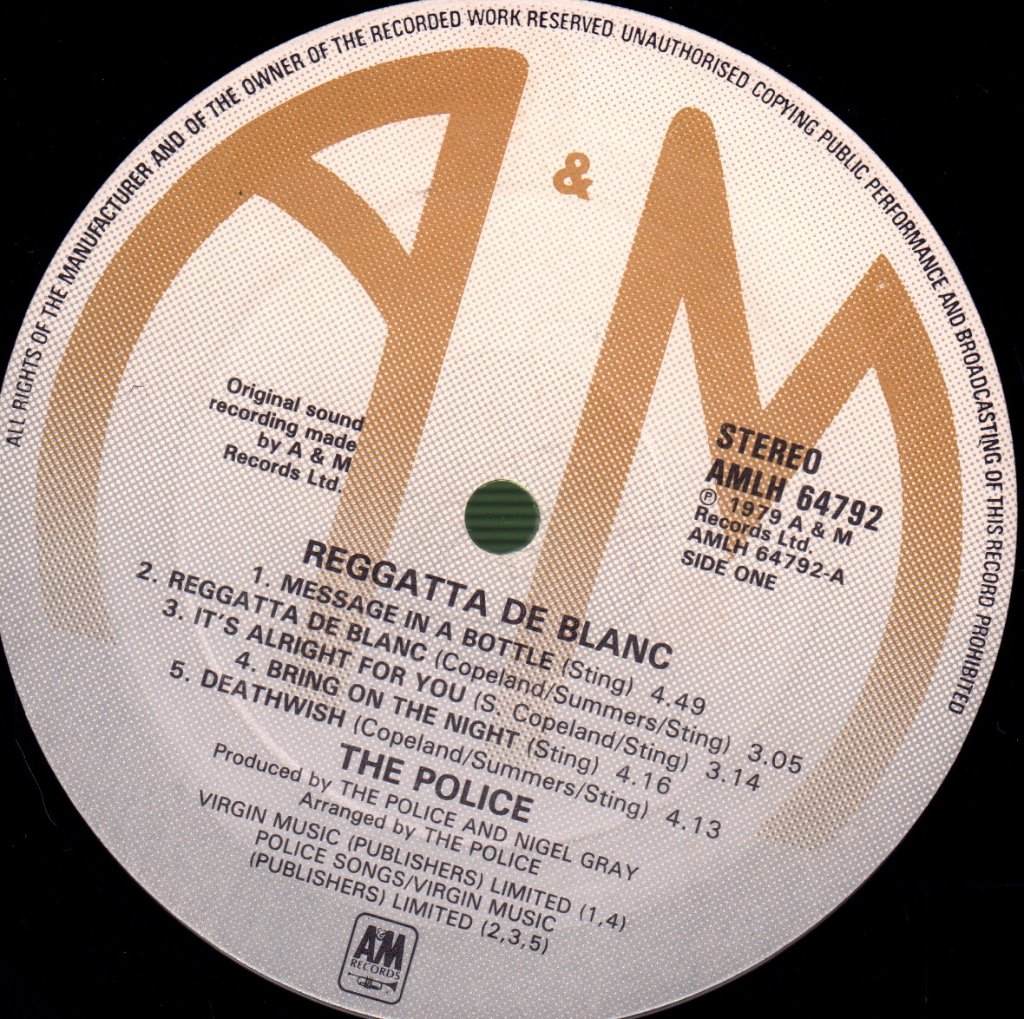 Police - Reggatta De Blanc - Lp