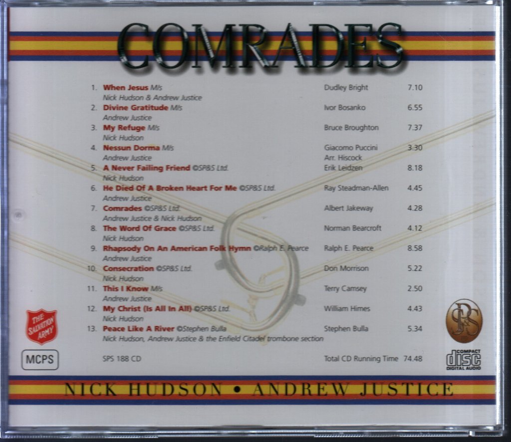 Nick Hudson, Andrew Justice - Comrades (Trombone Repertoire Of The Salvation Army) - Cd