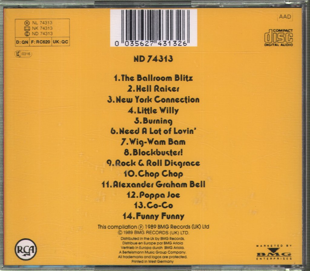Sweet - Blockbusters - Cd