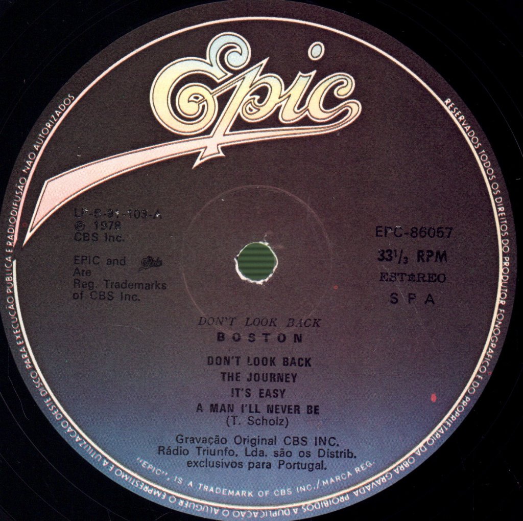 Boston - Don't Look Back - Lp
