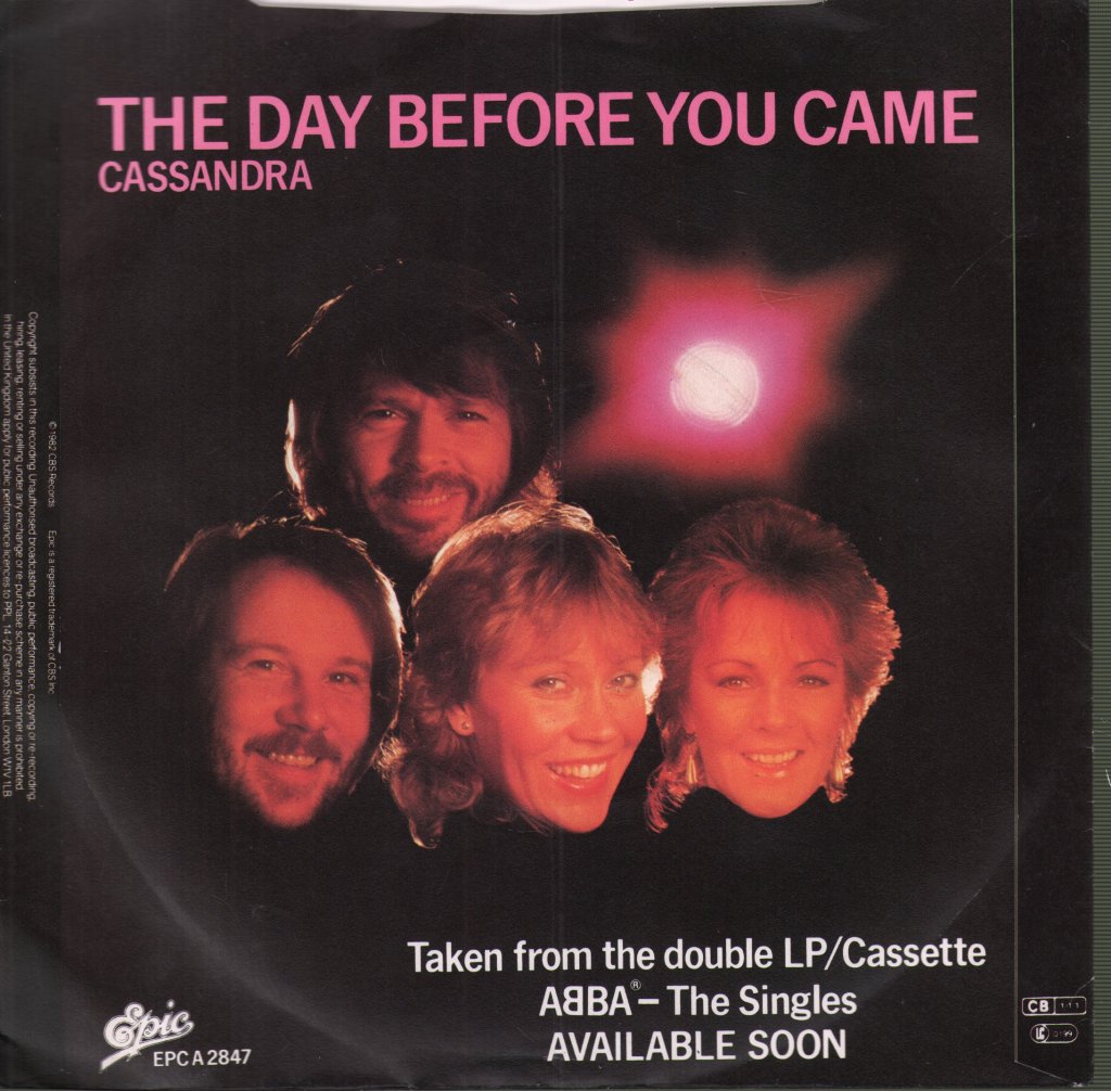 ABBA - Day Before You Came - 7 Inch