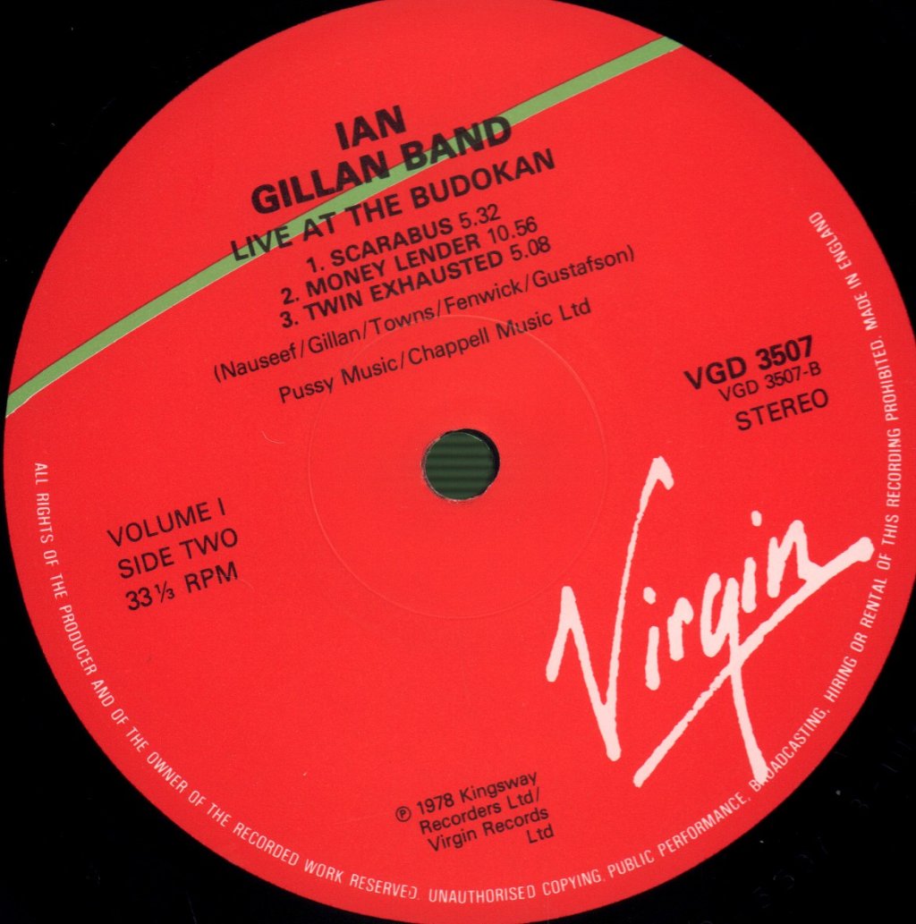 Ian Gillan Band - Live At The Budokan Volumes 1 And 2 - Double Lp