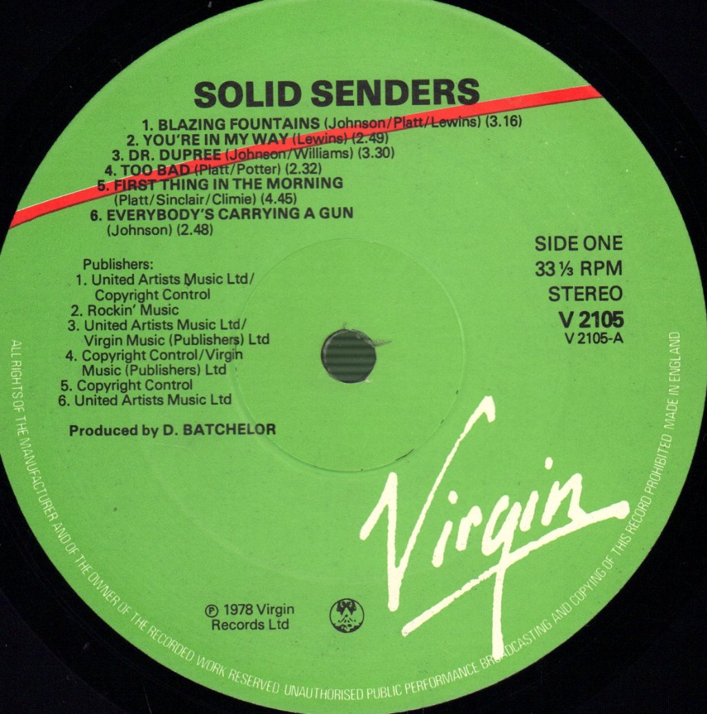 Solid Senders - Solid Senders - Double Lp