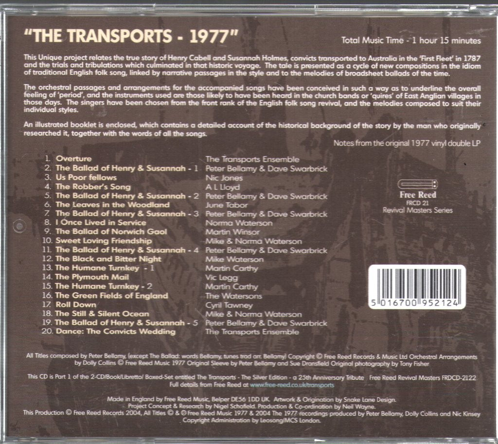 Peter Bellamy - Transports (A Ballad Opera By Peter Bellamy) - Cd Set