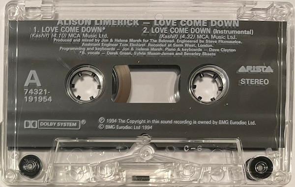Alison Limerick - Love Come Down - Cassette