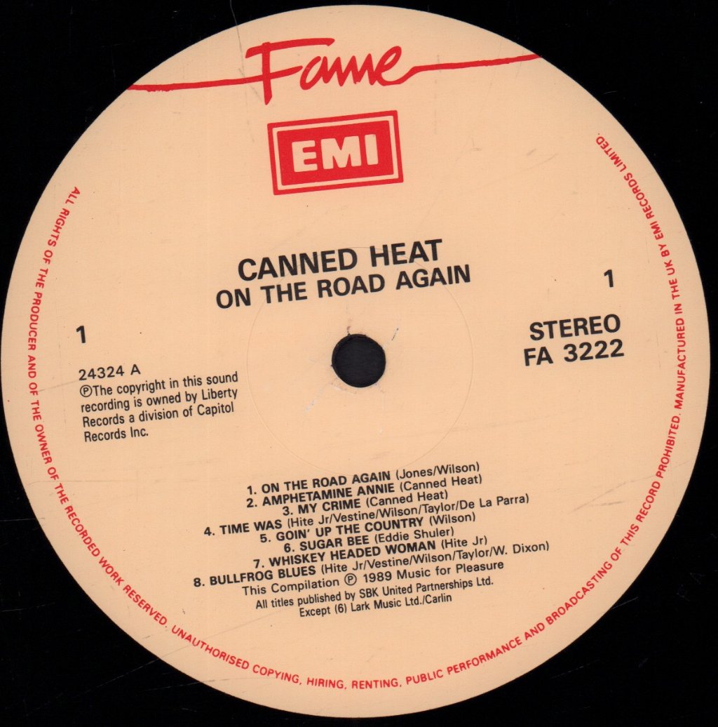 Canned Heat - On The Road - Lp