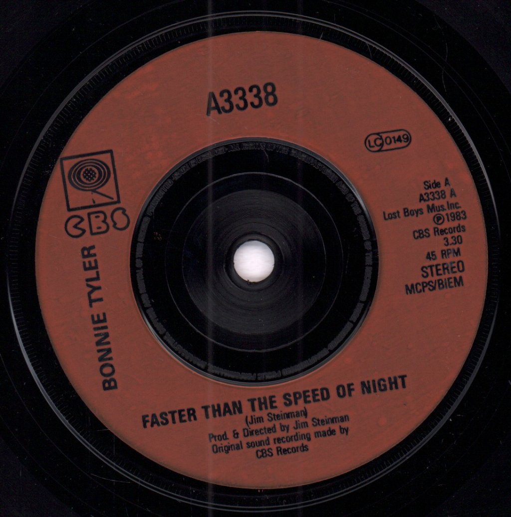 Bonnie Tyler - Faster Than The Speed Of Night - 7 Inch