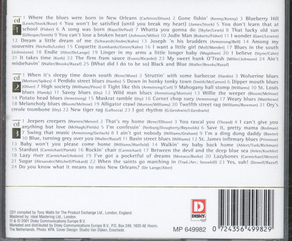 Louis Armstrong - Golden Greats - Triple Cd
