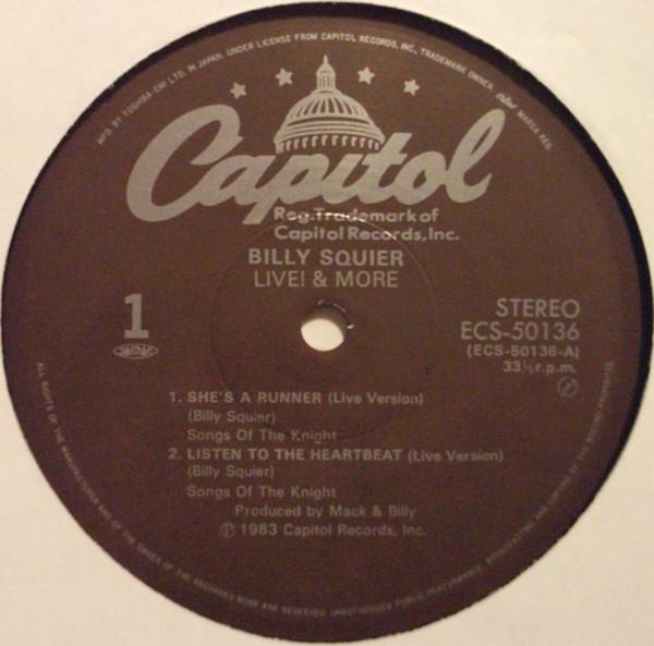 Billy Squier - Live! & More - 12 Inch