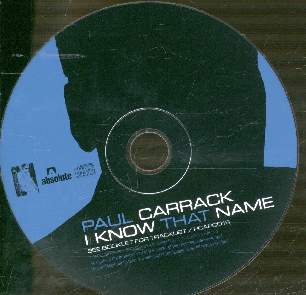 Paul Carrack - I Know That Name - Cd