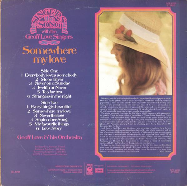 Geoff Love Singers - Somewhere My Love - Lp