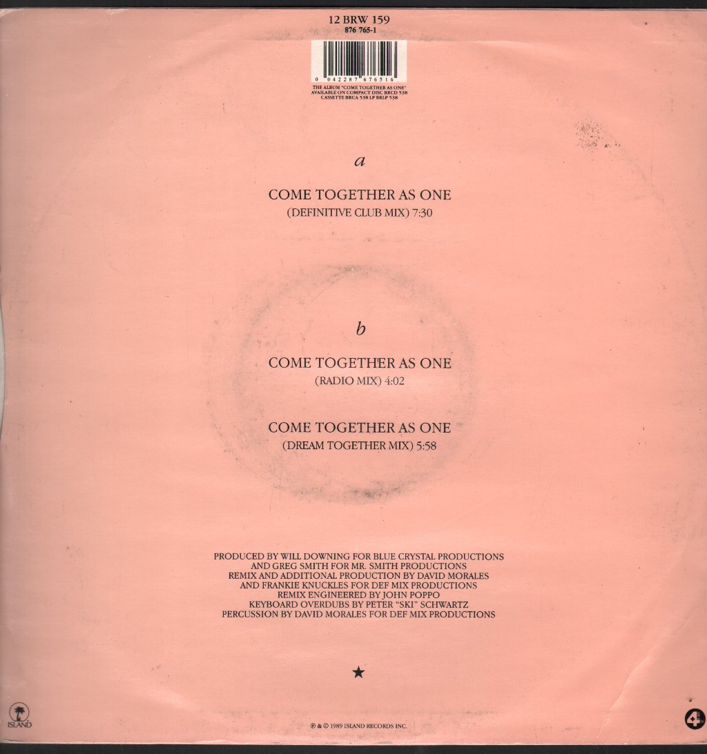 Will Downing - Come Together As One - 12 Inch