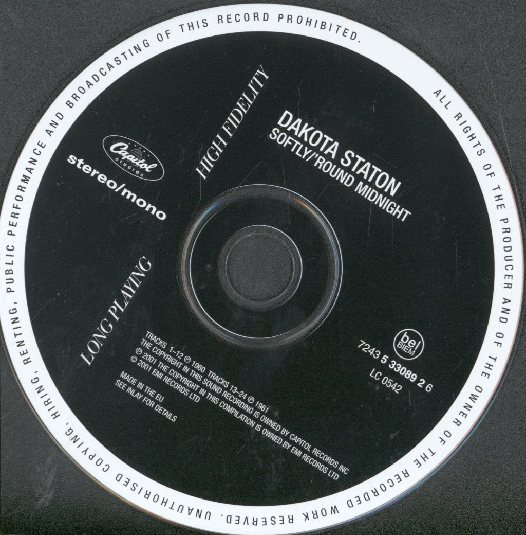 Dakota Staton - Softly / 'Round Midnight - Cd