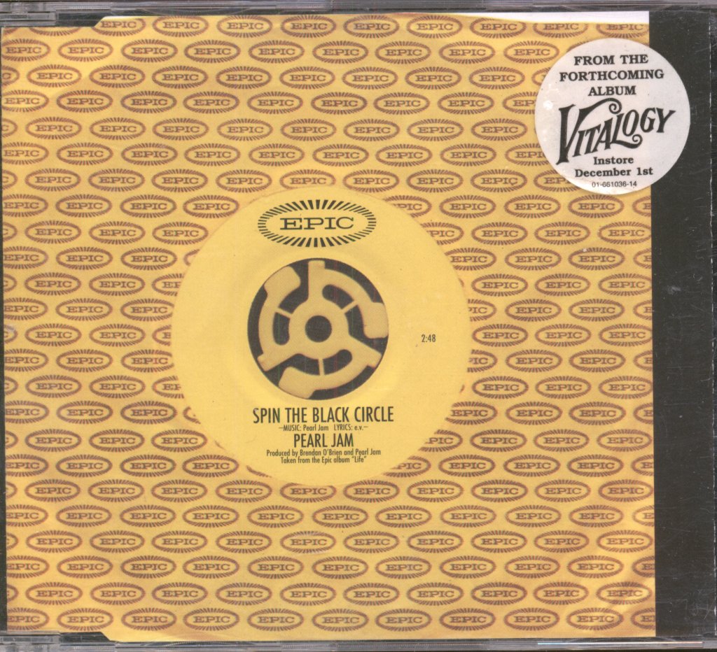 Pearl Jam - Spin The Black Circle - Cd