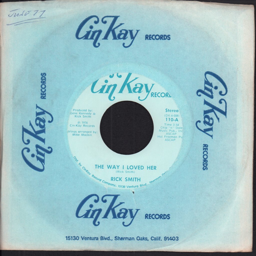 rick smith (country) - Way I Loved Her - 7 Inch