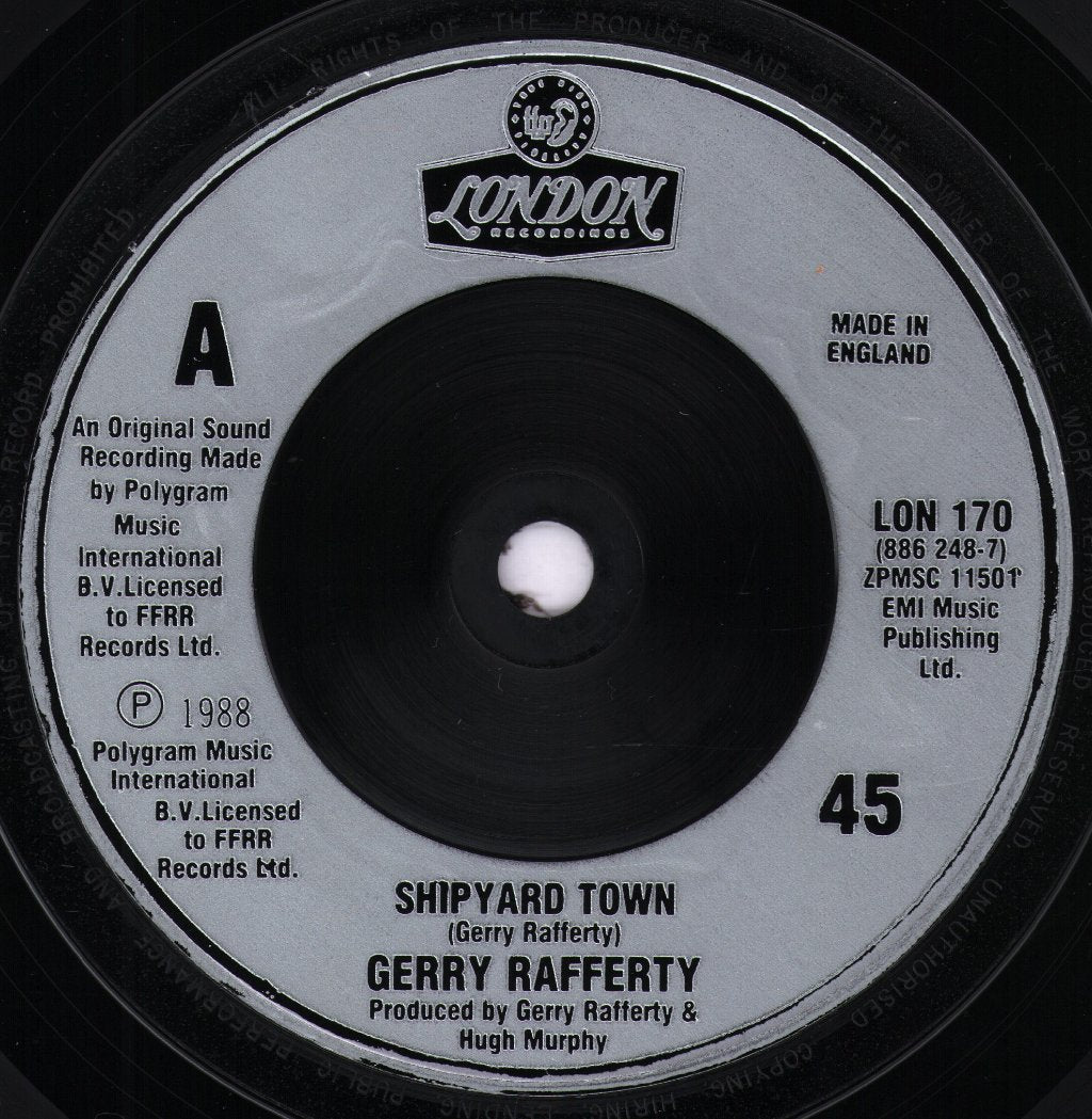 Gerry Rafferty - Shipyard Town - 7 Inch