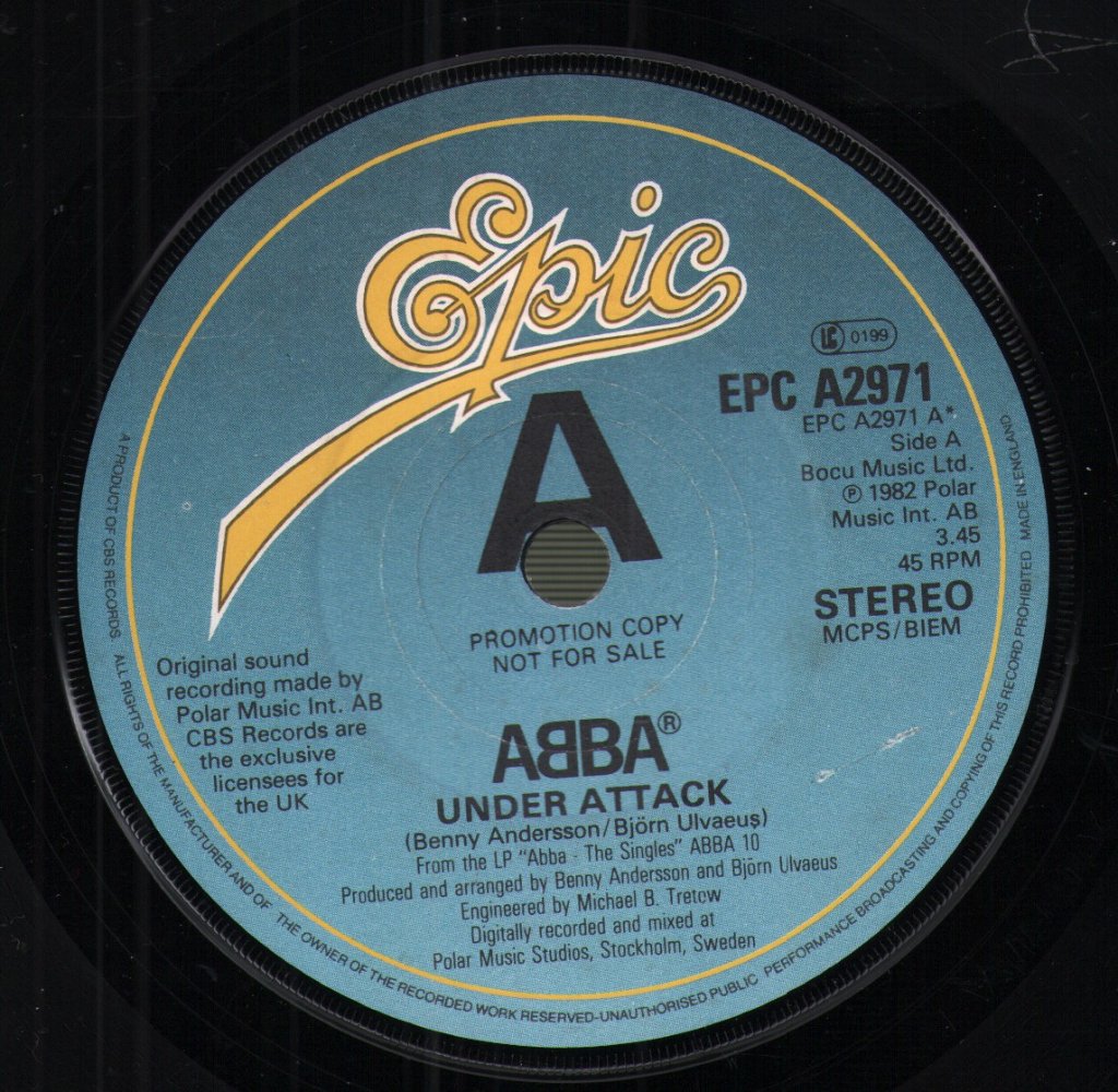 ABBA - Under Attack - 7 Inch