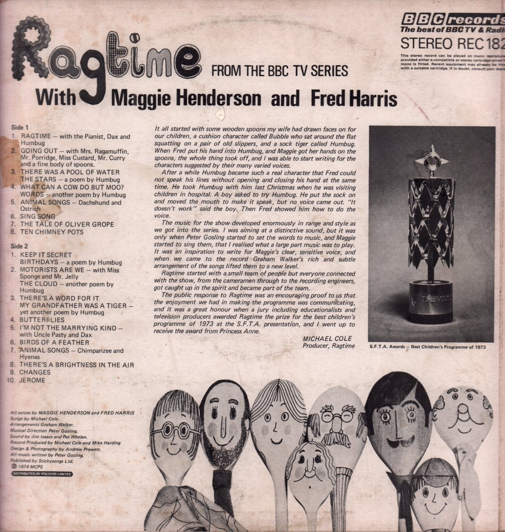 Maggie Henderson And Fred Harris - Ragtime - Lp