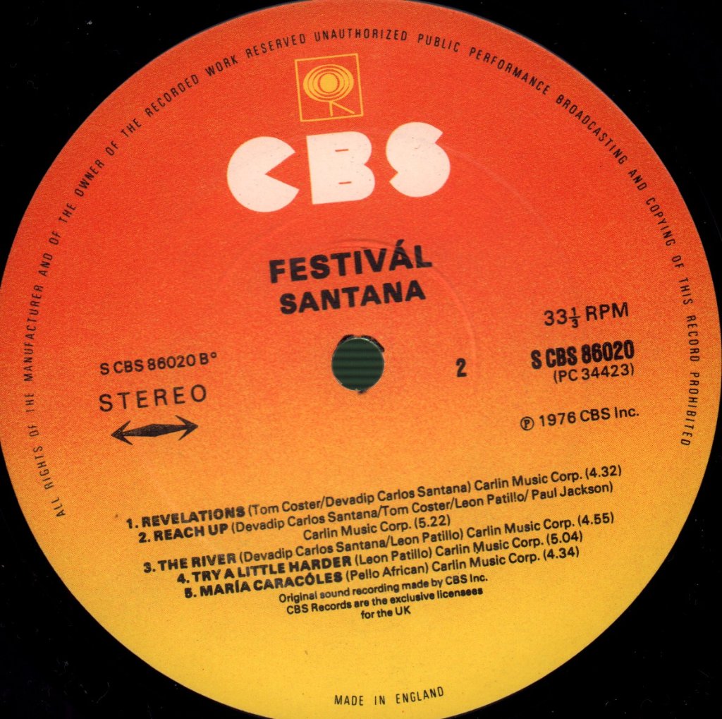 Santana - Festival - Lp