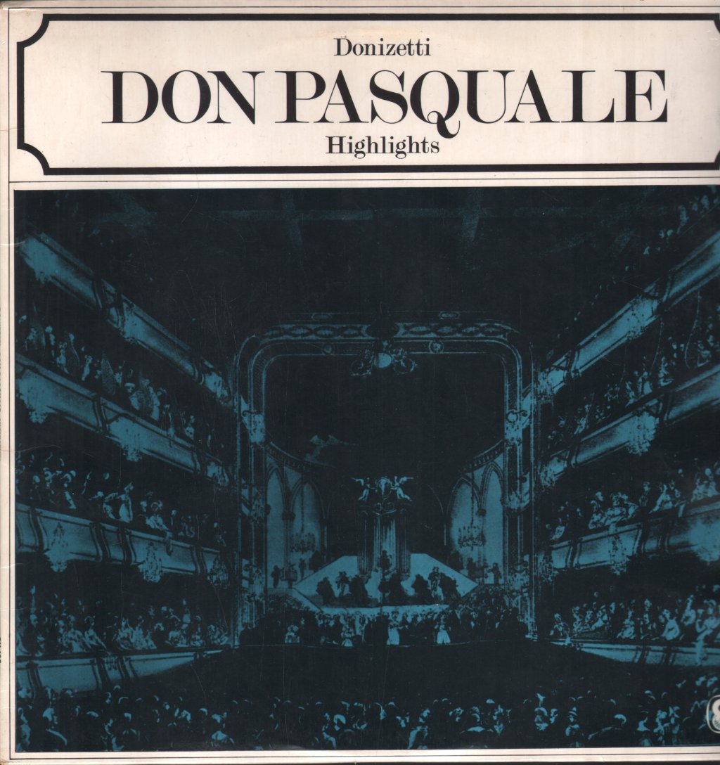 Italian Radio Orchestra / Mario Rossi / Alda Noni / Cesare Valletti / Armando Benzi - Donizetti - Don Pasquale Highlights - Lp