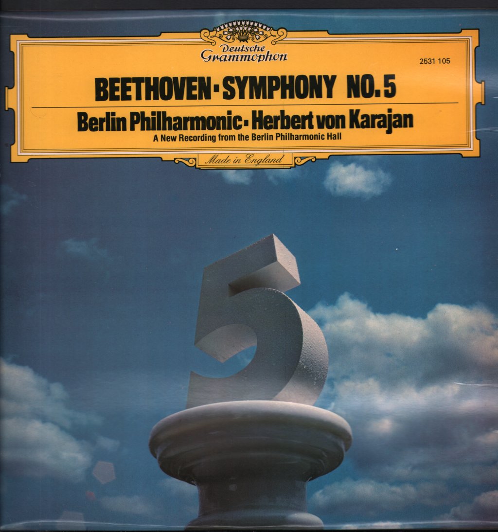 Herbert Von Karajan / Berlin Philharmonic Orchestra - Beethoven - Symphonie N0. 5 - Lp