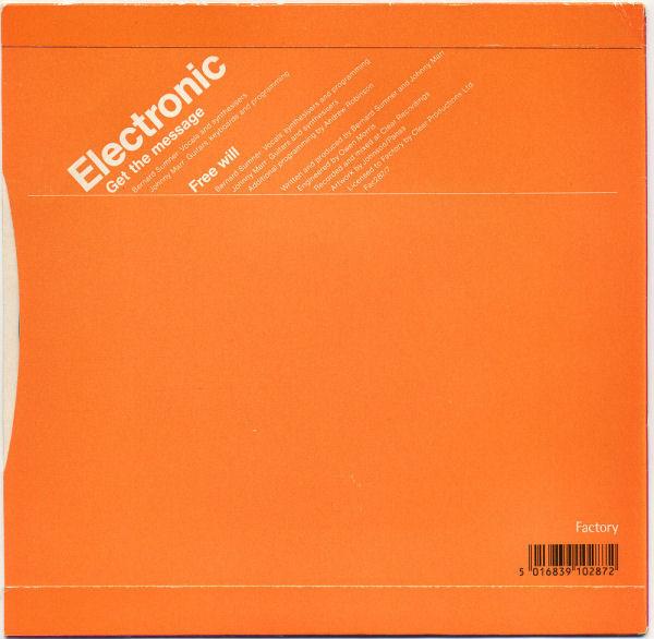 Electronic - Get The Message - 7 Inch