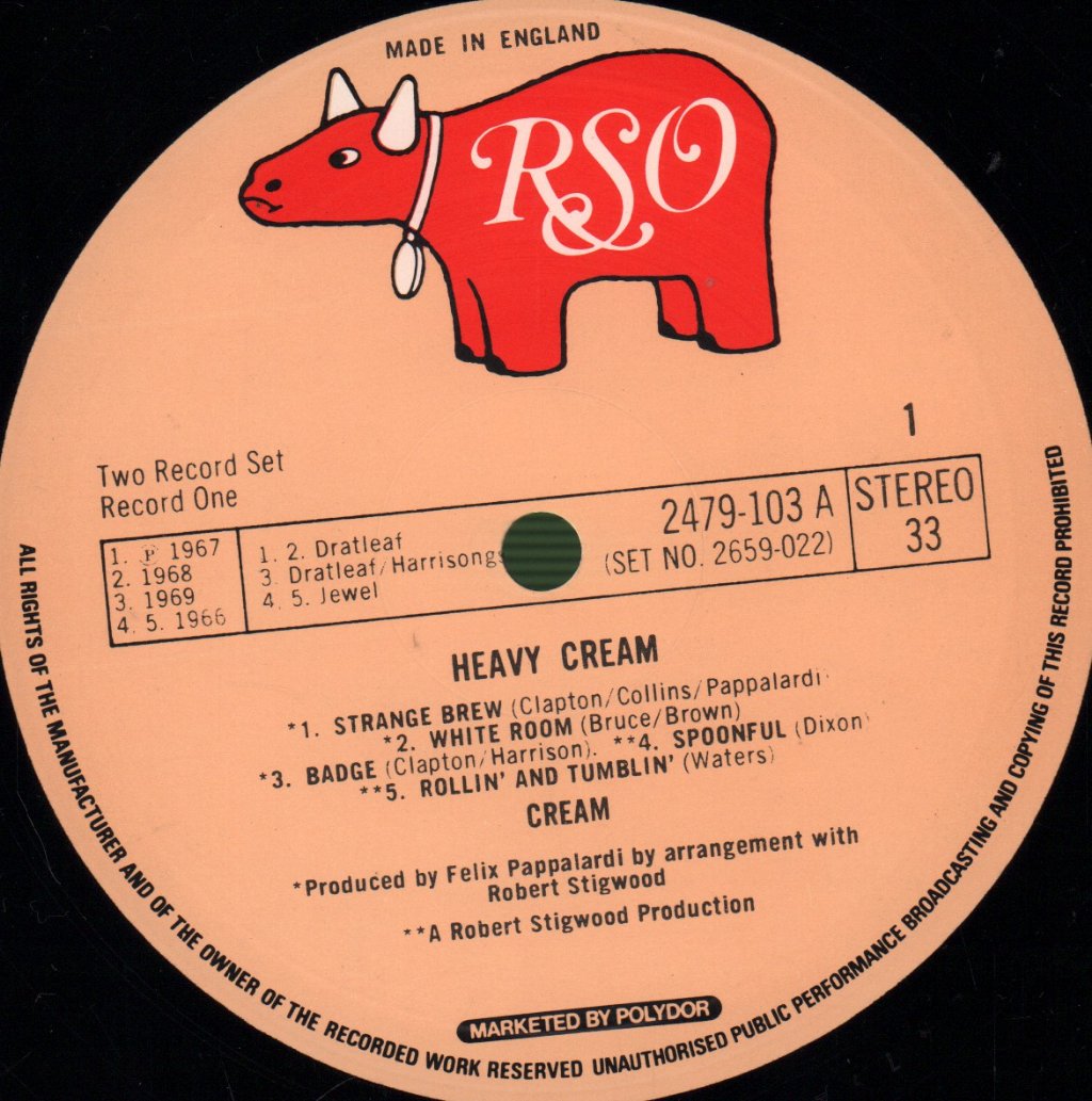 Cream - Heavy Cream - Double Lp