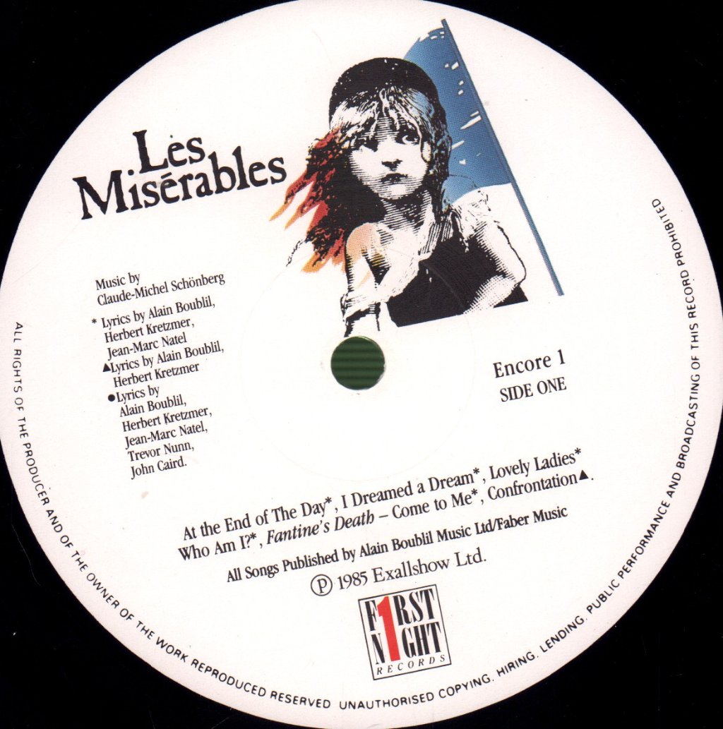 Various Artists - Les Miserables (Original London Cast Album) - Double Lp