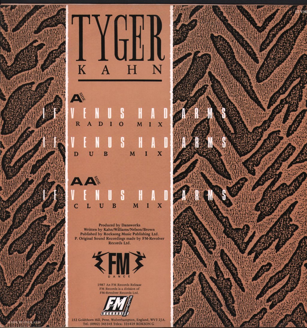 Tyger Kahn - If Venus Had Arms - 12 Inch