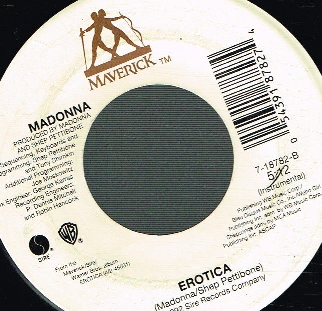 Madonna - Erotica - 7 Inch