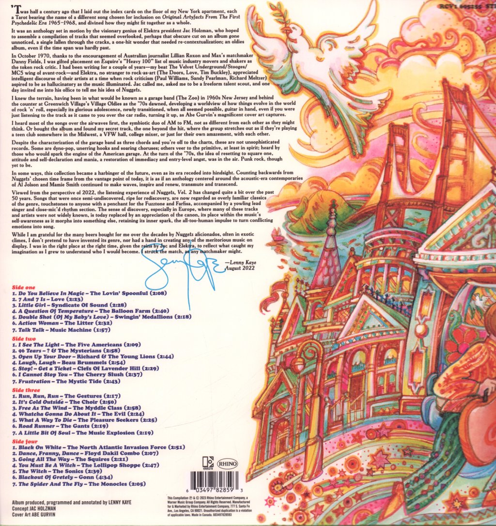 Various Artists - Nuggets: Vol. 2 Original Artyfacts From The First Psychedelic Era 1964-1968 - Double Lp
