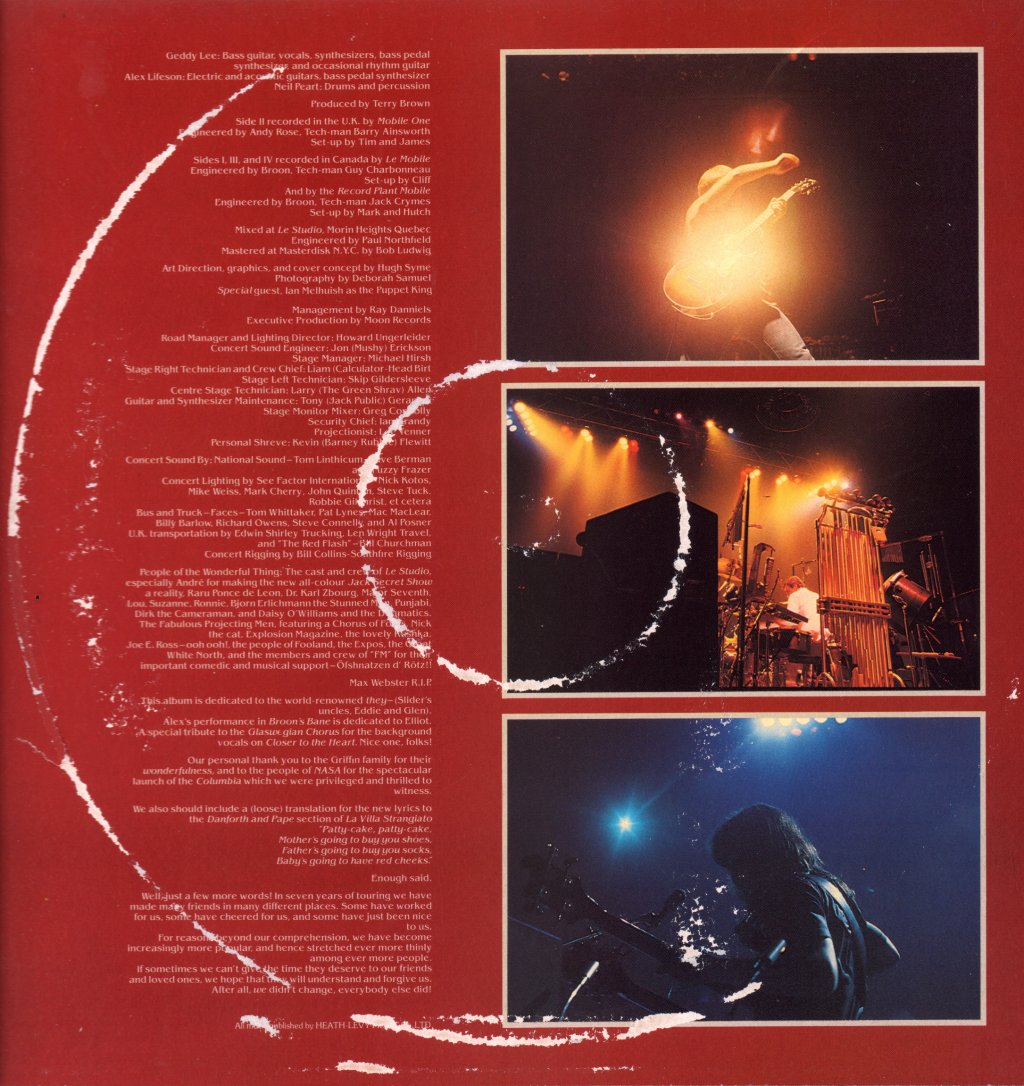 Rush - Exit Stage Left - Double Lp