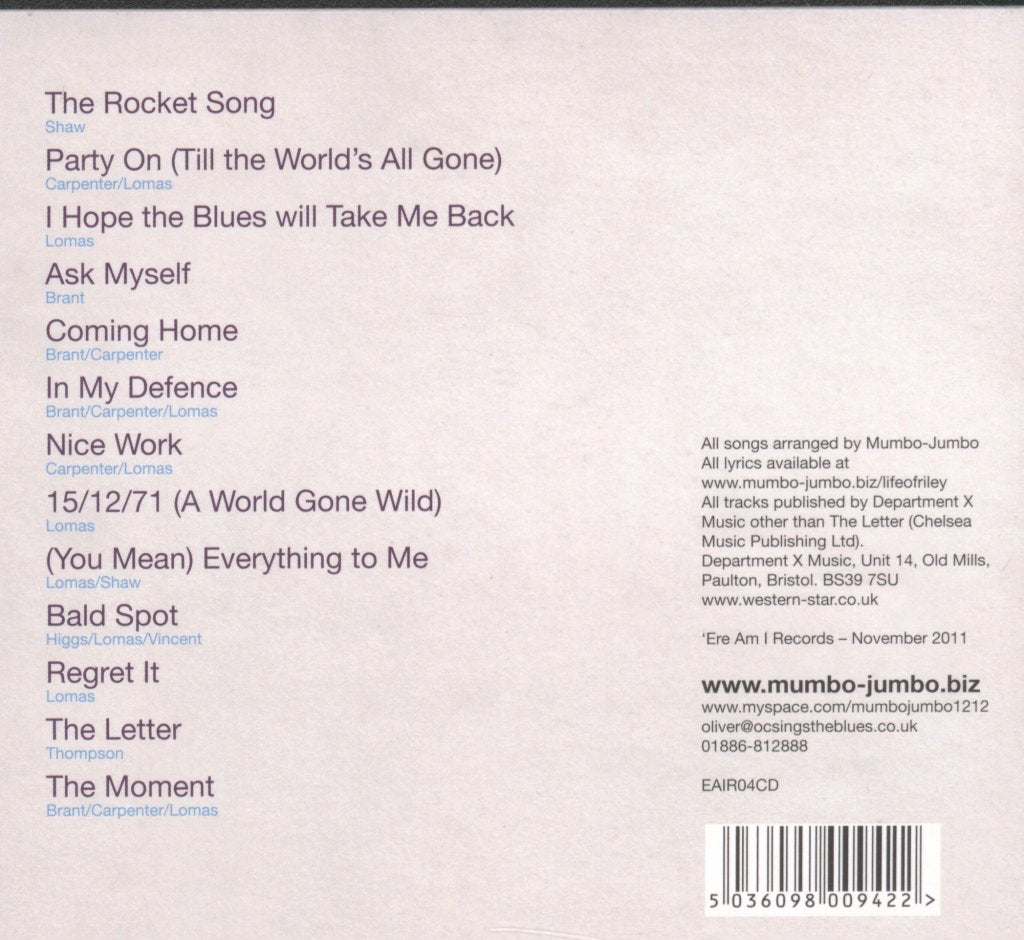 Mumbo Jumbo - Life Of Riley - Cd