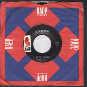 Jack Jones - Weekend - 7 Inch