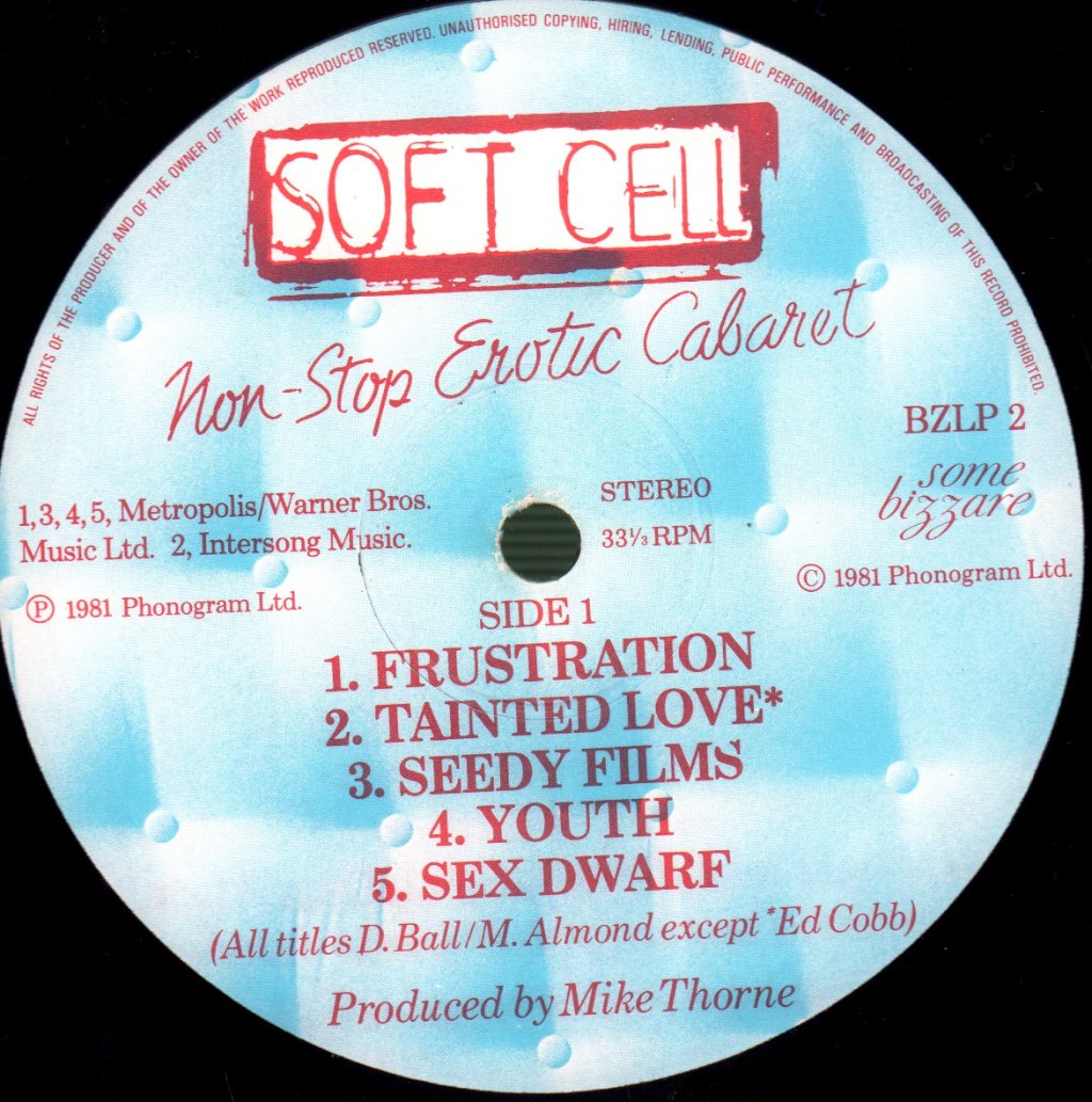 Soft Cell - Non Stop Erotic Cabaret - Lp