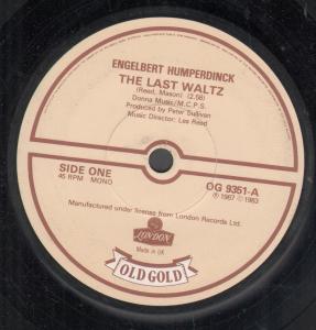 Engelbert Humperdinck - Last Waltz - 7 Inch