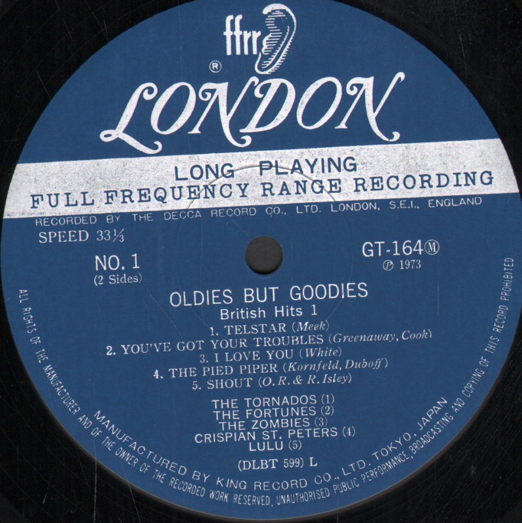 Various Artists - Oldies But Goodies British Hits 1 - Lp