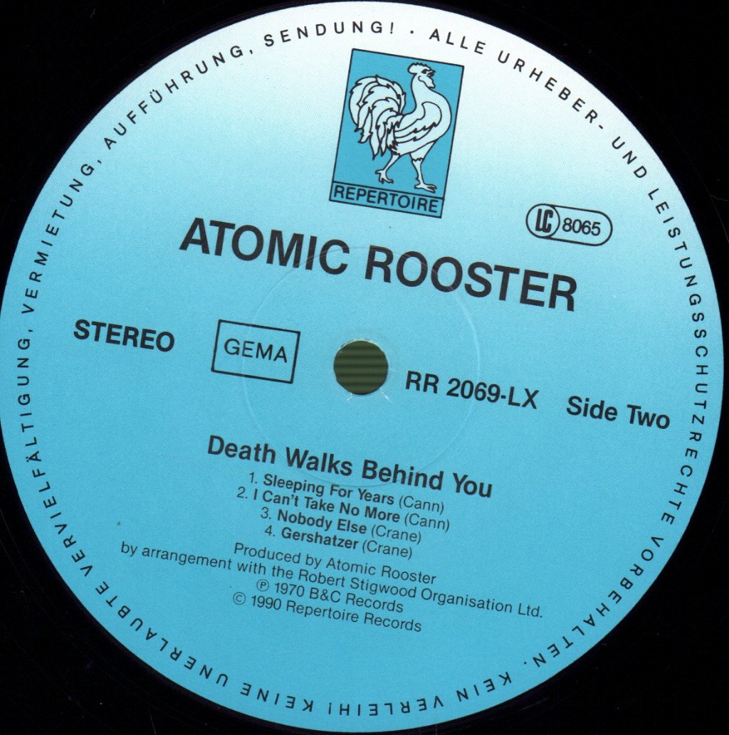 Atomic Rooster - Death Walks Behind You - Lp