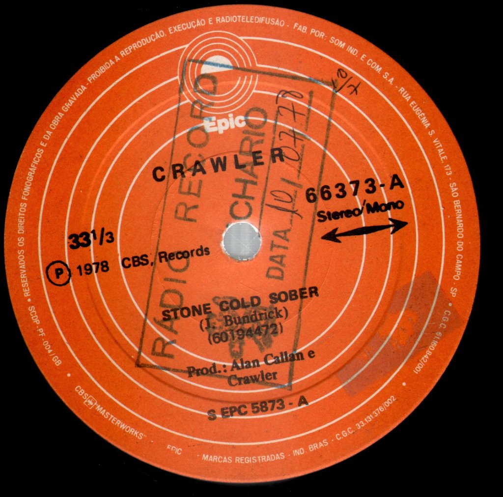 Crawler - Stone Cold Sober - 7 Inch