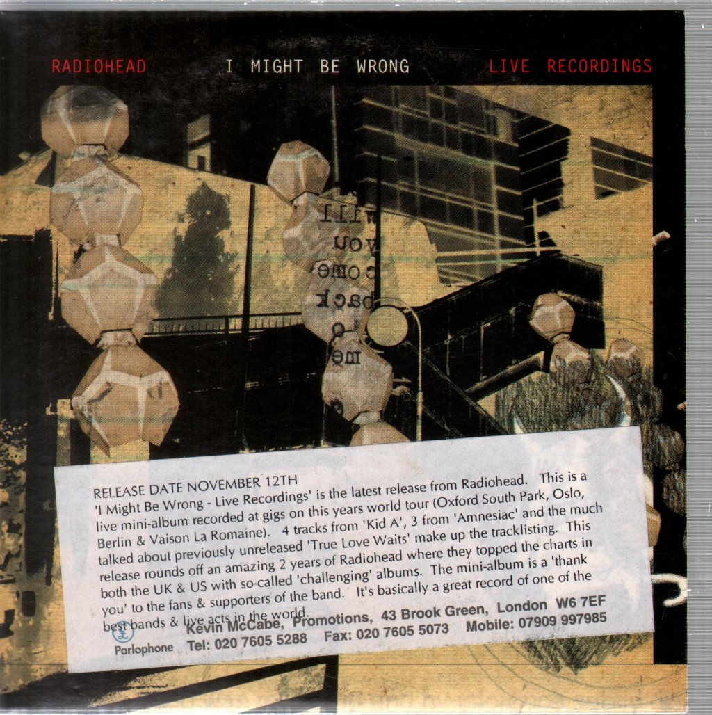 Radiohead - I Might Be Wrong - Cd