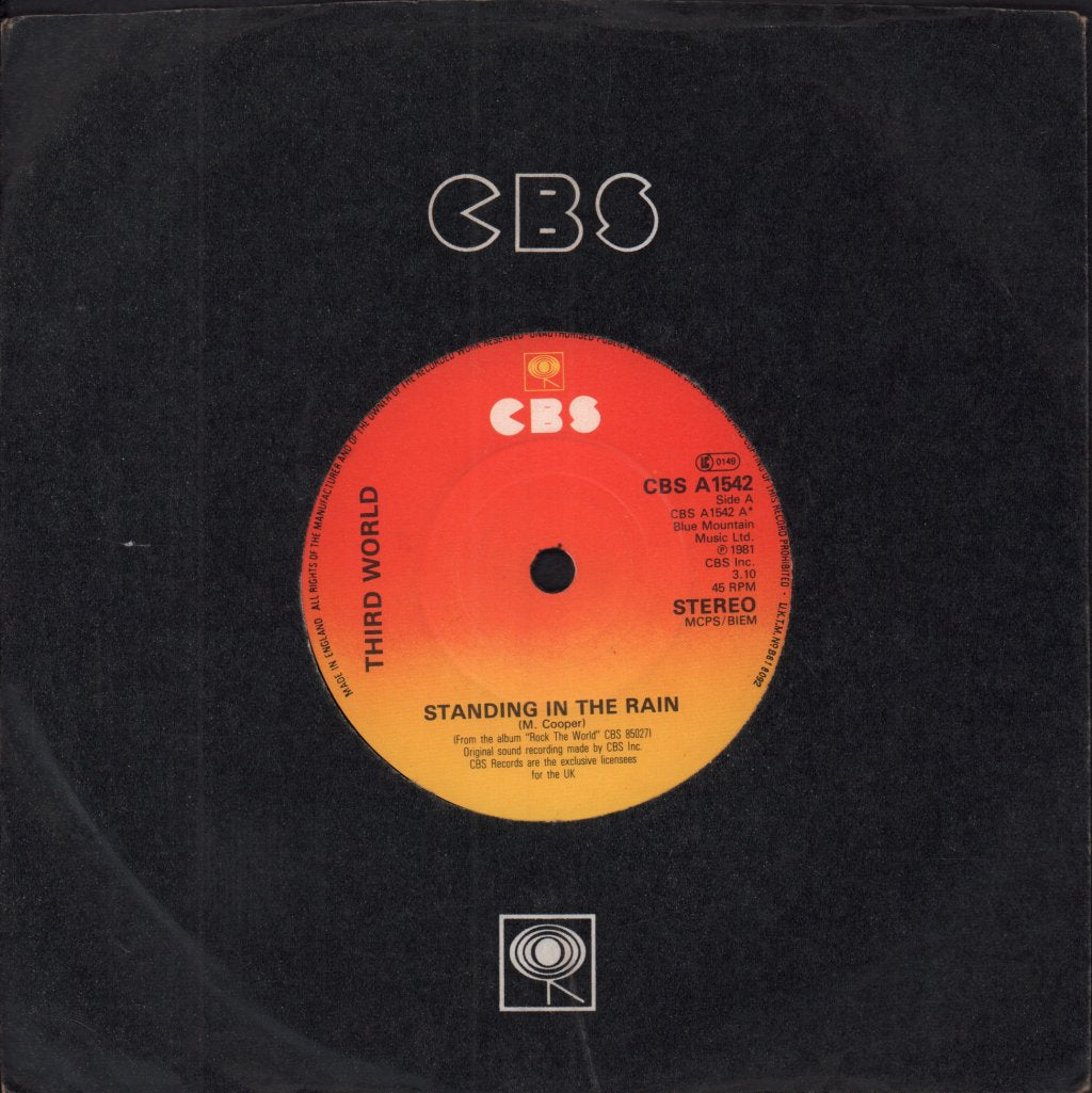 Third World (Reggae) - Standing In The Rain - 7 Inch