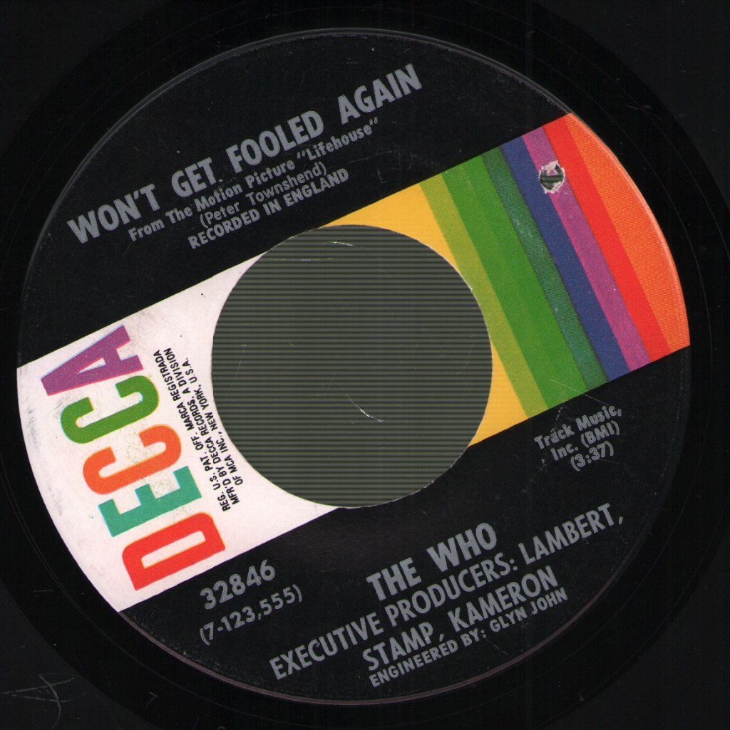 Who - Won't Get Fooled Again - 7 Inch